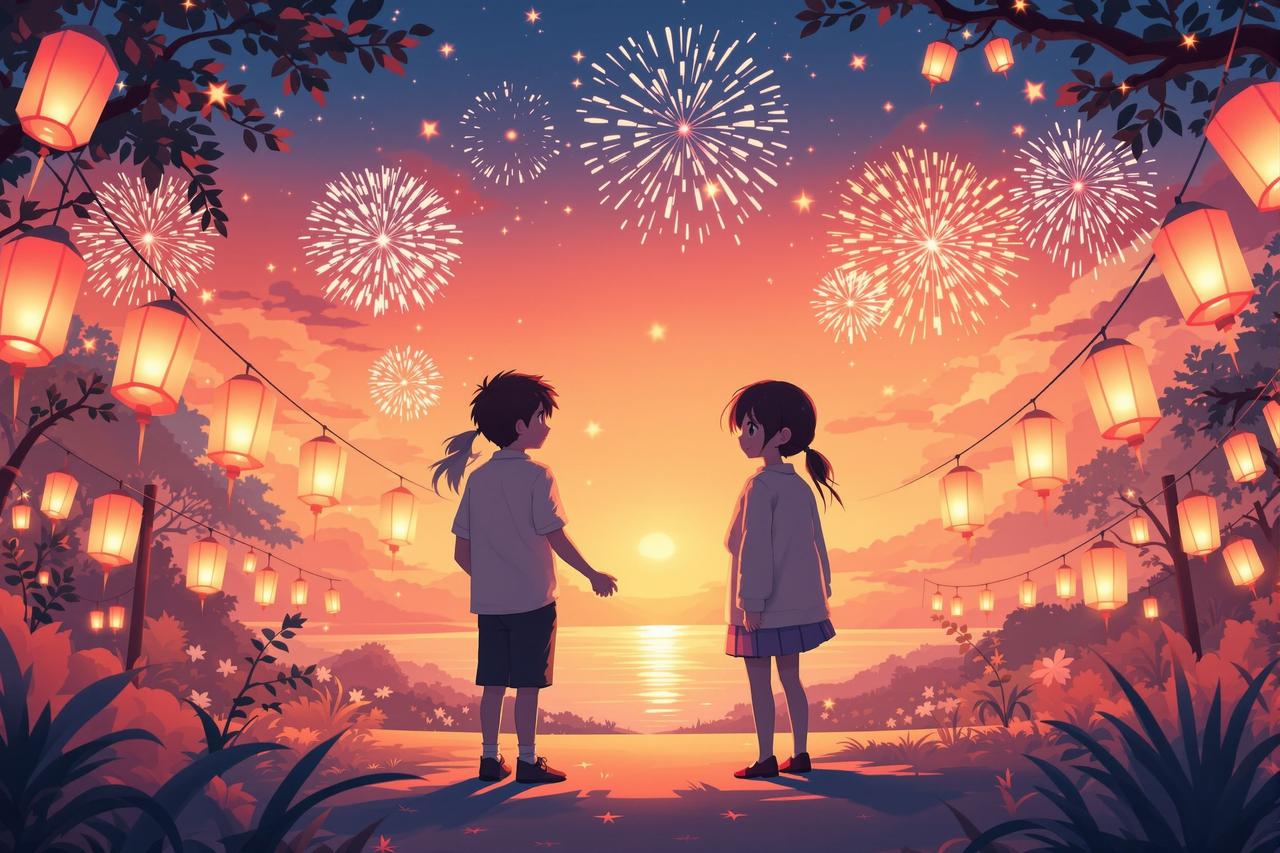 短剧搜索入口 - 《邻家青梅》第5集：夏日祭的约定